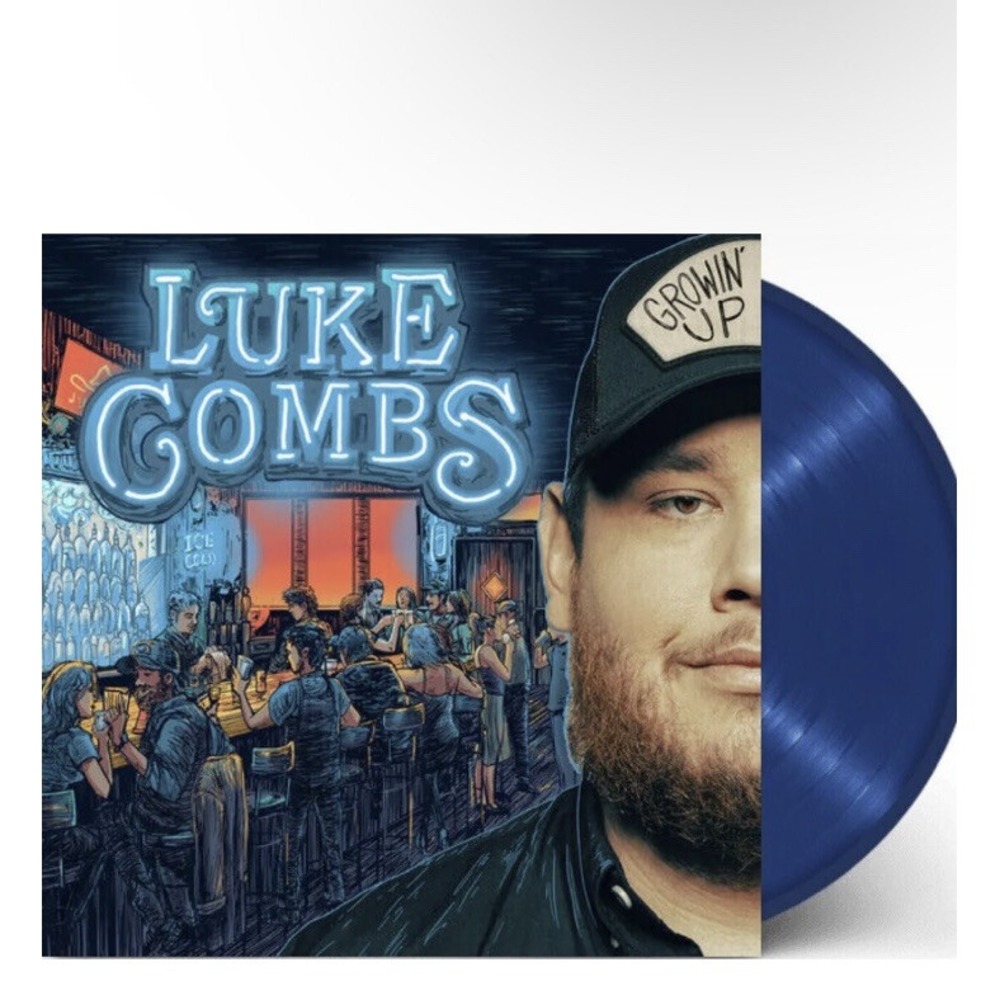 LUKE COMBS GROWIN' UP VINYL NEW! LIMITED BLUE LP! DOING THIS, GOING GOING GONE